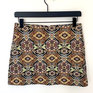 Zara Multicolored Mini Skirt